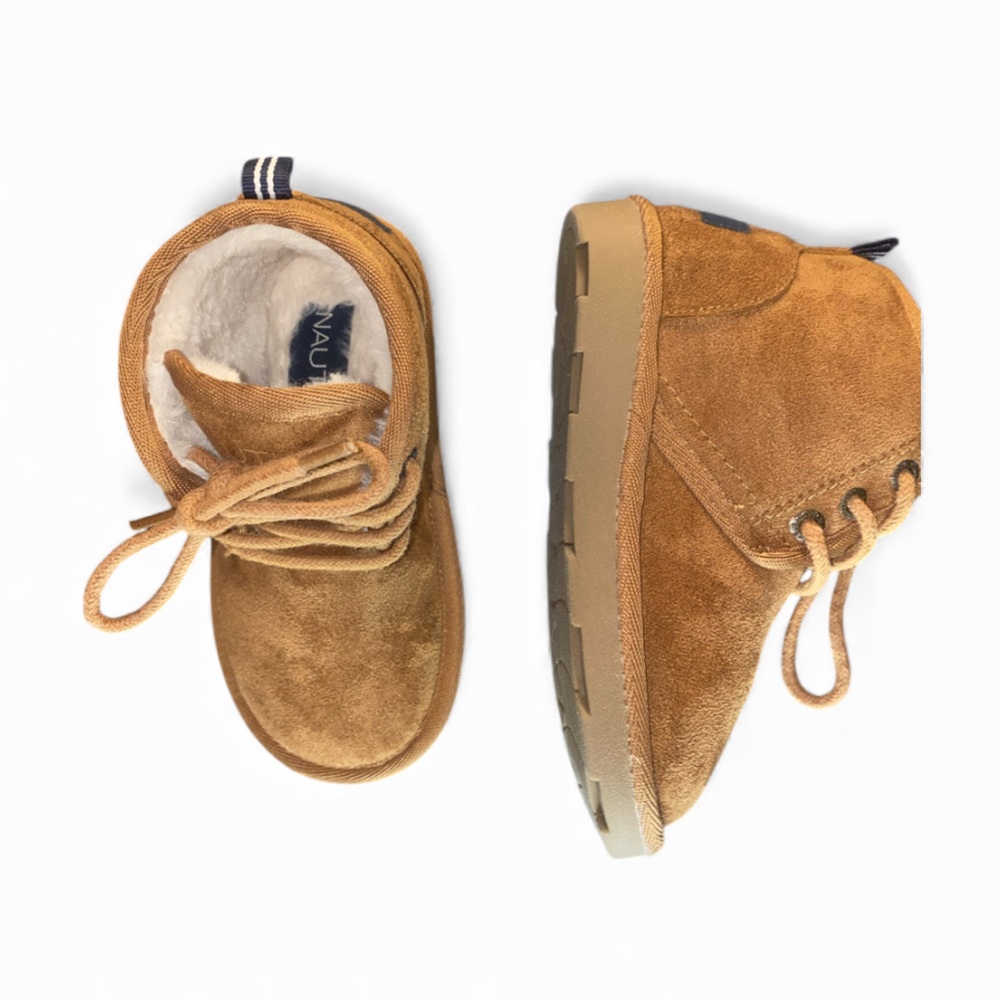 9TD Winter Boots Tan Suede Nautica - Picture 2 of 7